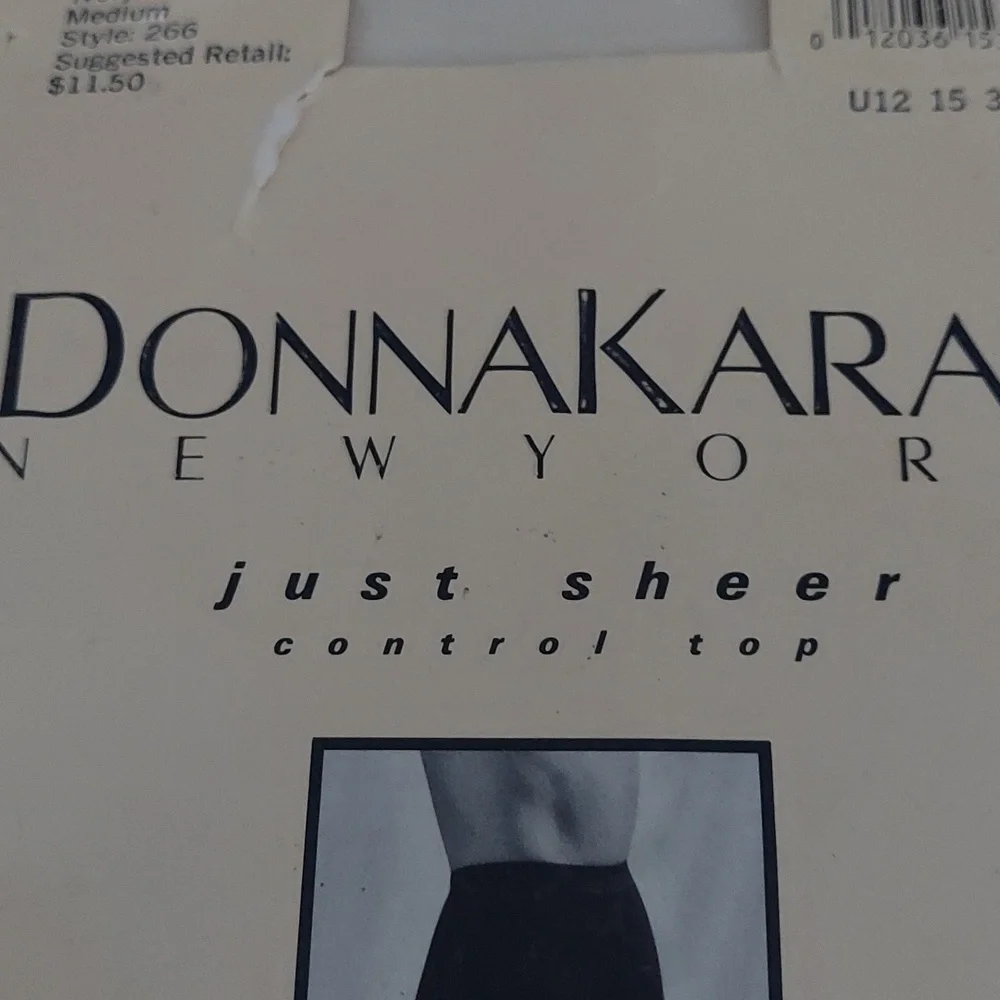 Donna Karan Just Sheer Control Top Stockings  In Ivory